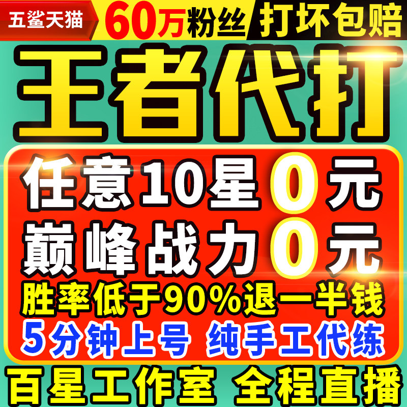 【国服打手】【下单上号快】王者荣耀代打王者代打代练排位巅峰赛