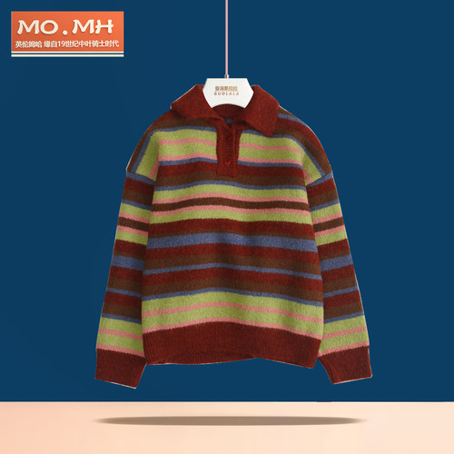 POLO领毛衣男童秋冬针织衫打底衫