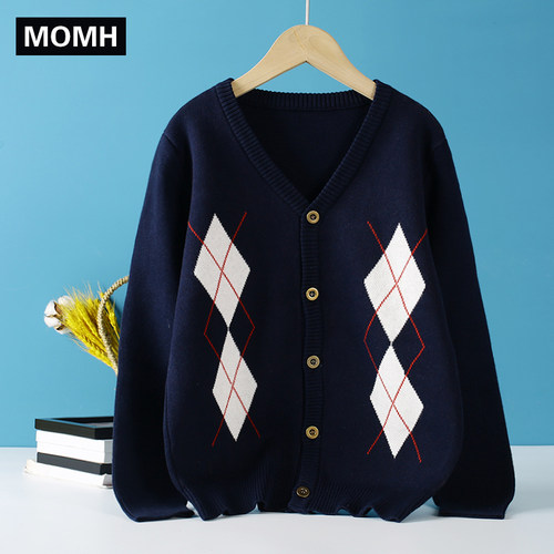 纯棉针织新款春秋装中大童毛衣