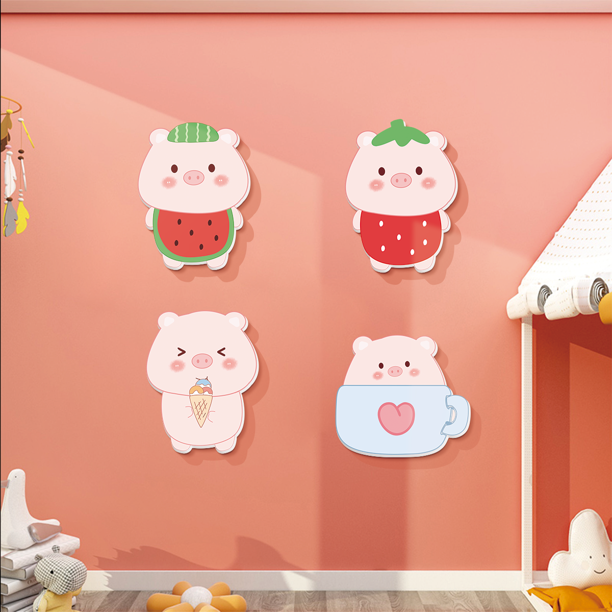 儿童房可爱PVC墙贴创意