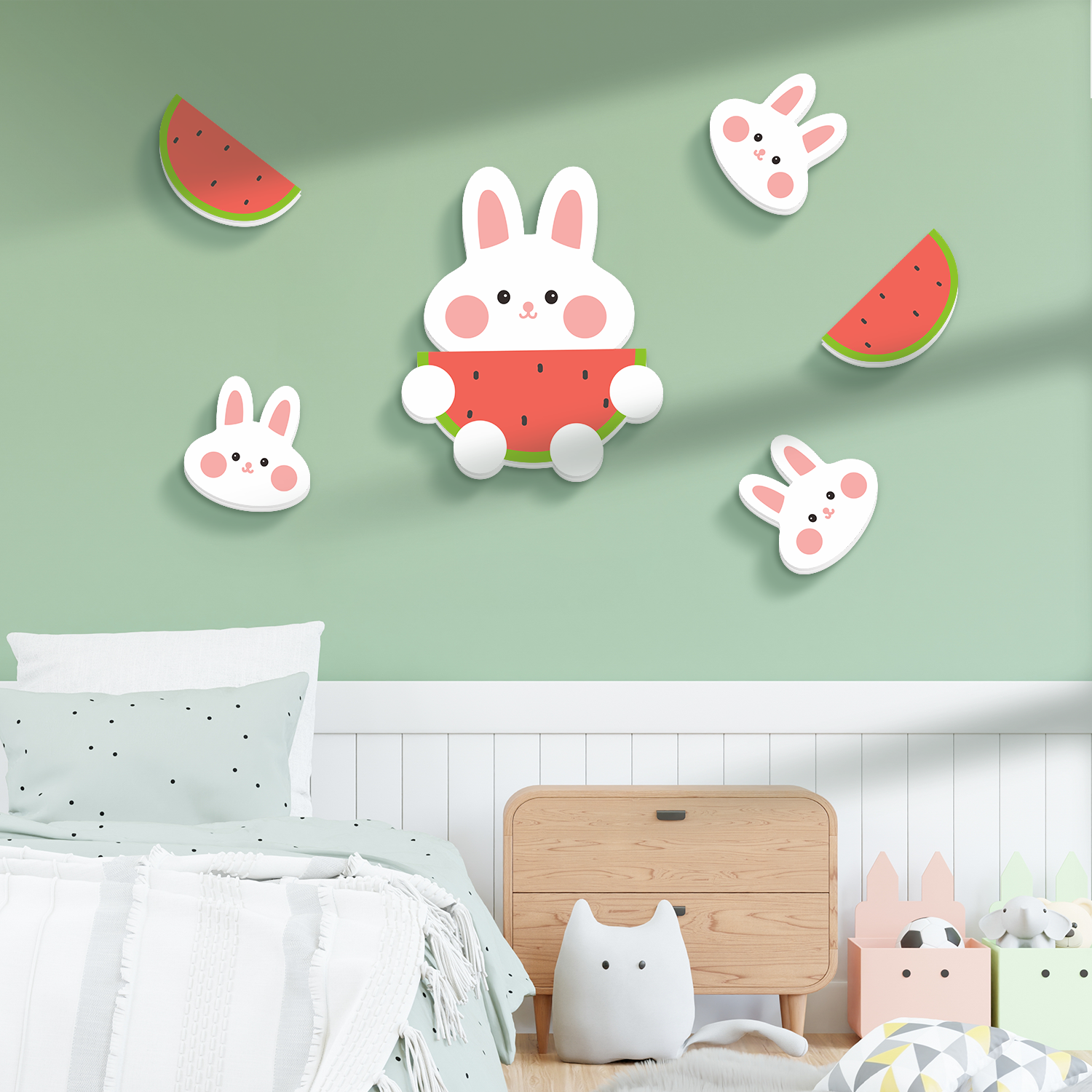 小公主遮丑墙贴儿童房间布置墙面装饰品女孩网红卧室书桌床头贴画