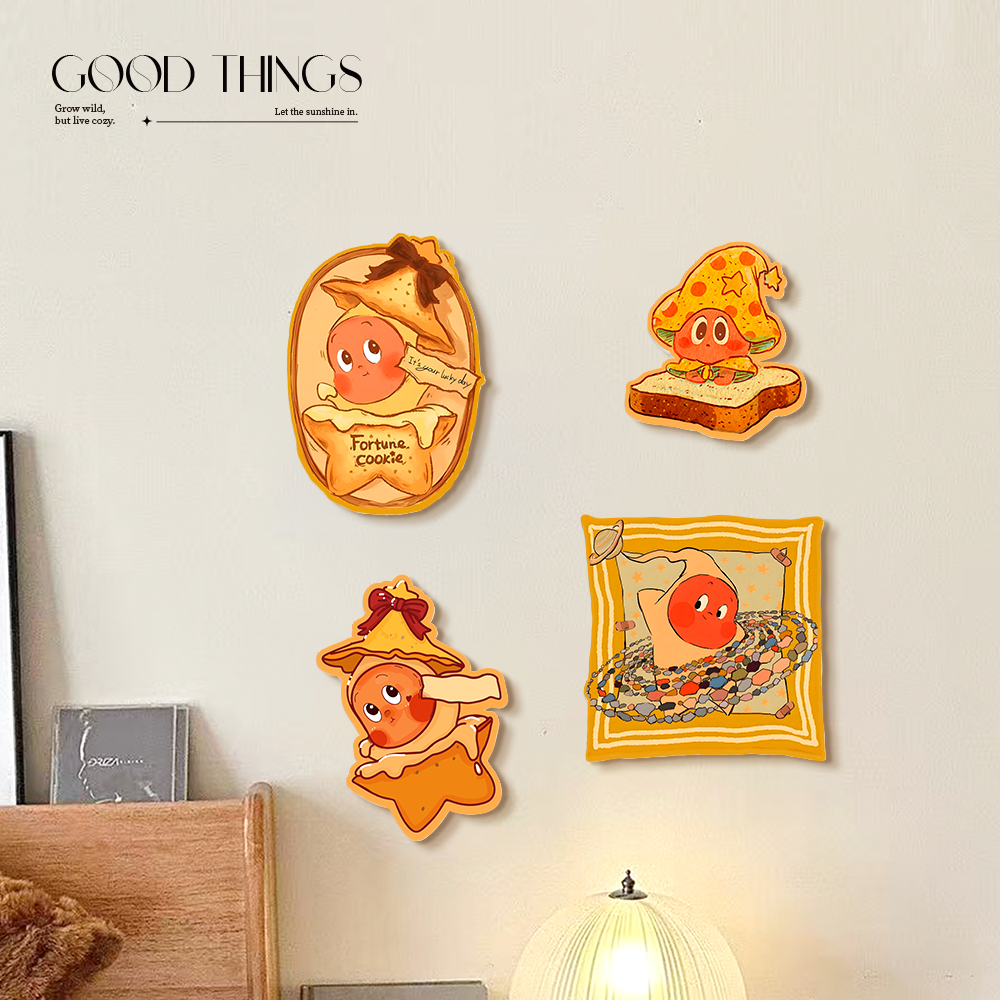 星星人卡通墙面遮丑装饰补洞亚克力可爱墙贴瓷砖破损孔洞神器贴画,家居饰品,瓷砖贴,淘宝优惠券,粉丝福利购,淘宝优惠卷