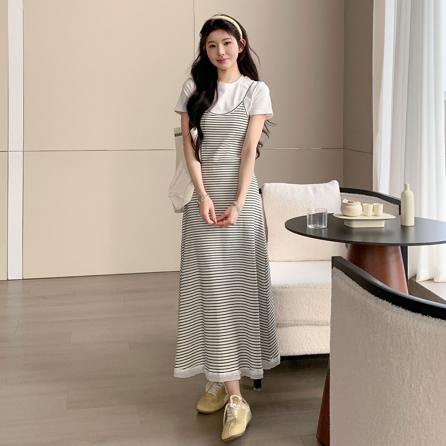 布衣妈咪孕妇短袖T恤吊带连衣裙