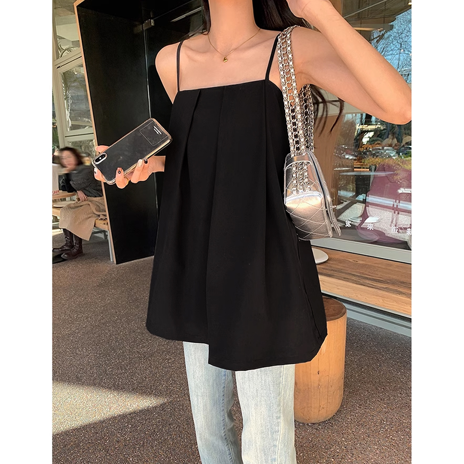 布衣媽咪孕婦上衣無袖打底一字肩