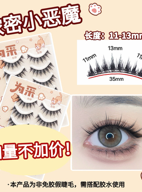 【小恶魔】硬梗浓密版！容量升级 支撑力好 单眼皮肿眼泡定制
