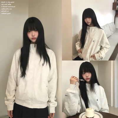 【KXLFCHN~】早秋立领卫衣外套