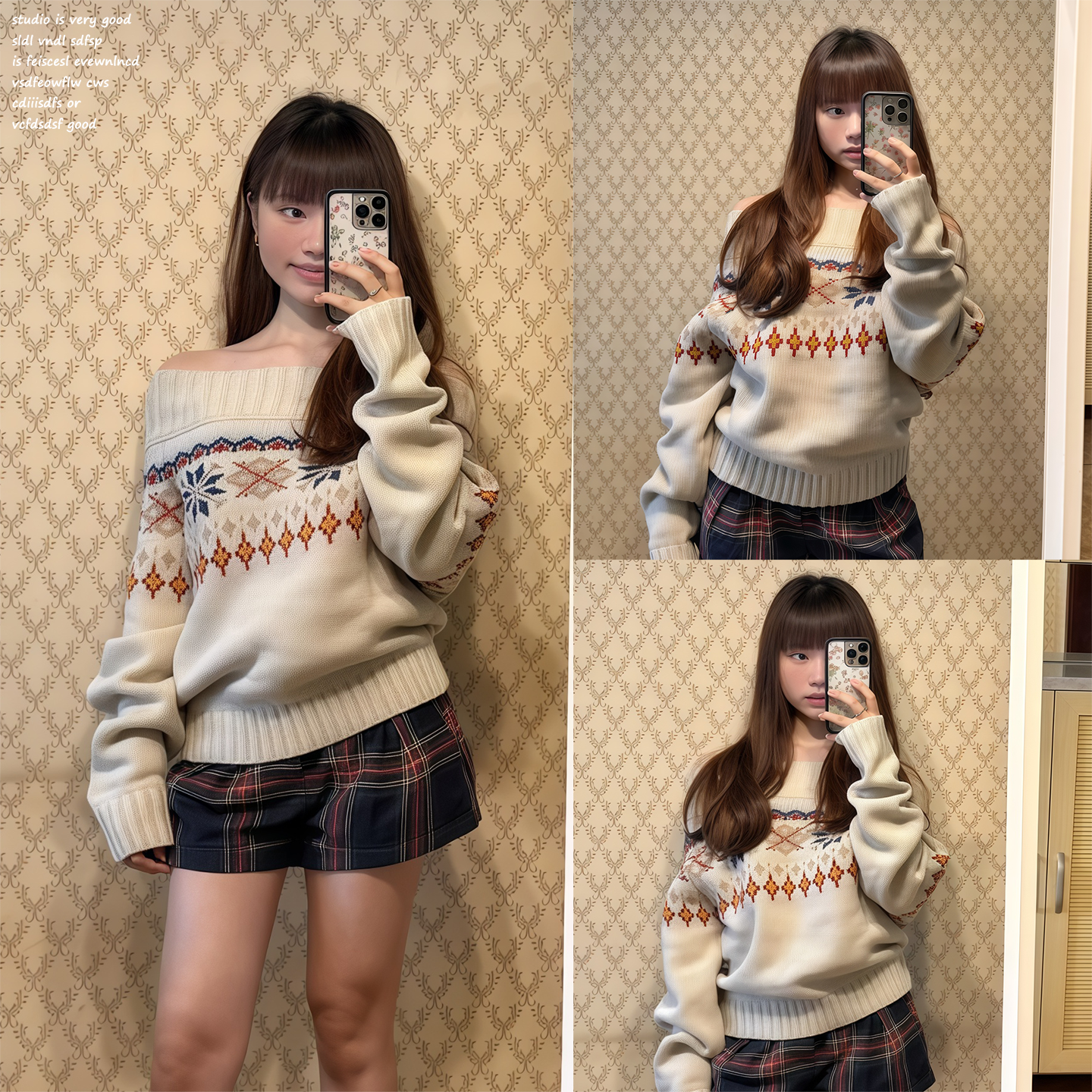 【MAXMENT~】费尔岛一字肩毛衣女秋冬雪花针织衫露肩圣诞穿搭上衣,女装/女士精品,毛针织衫,淘宝优惠券,粉丝福利购,淘宝优惠卷