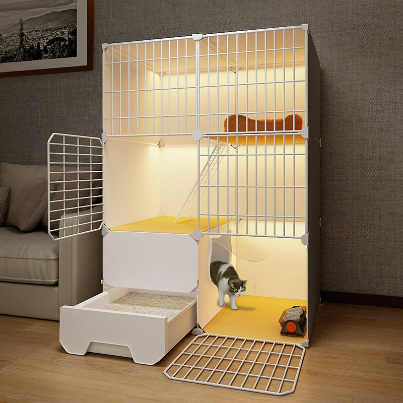 猫笼家用室内超大自由空间幼猫专用猫砂盆一体猫咪别墅猫屋猫笼子