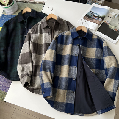 北野U家春季新款复古男装夹克