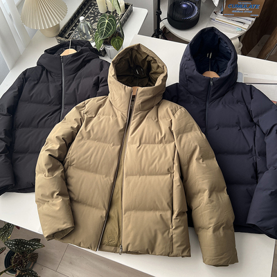 北野U家！男装无缝羽绒连帽外套