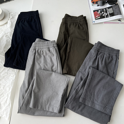 北野U家升级男装松紧九分裤