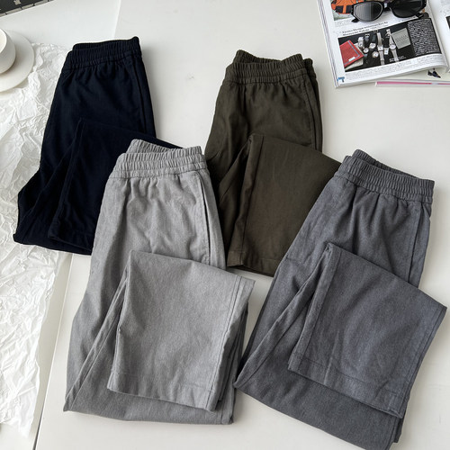 北野U家升级男装松紧九分裤