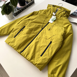 户外山系 明亮系撞色拉链 秋冬男士抗风防水保暖冲锋衣羽绒服