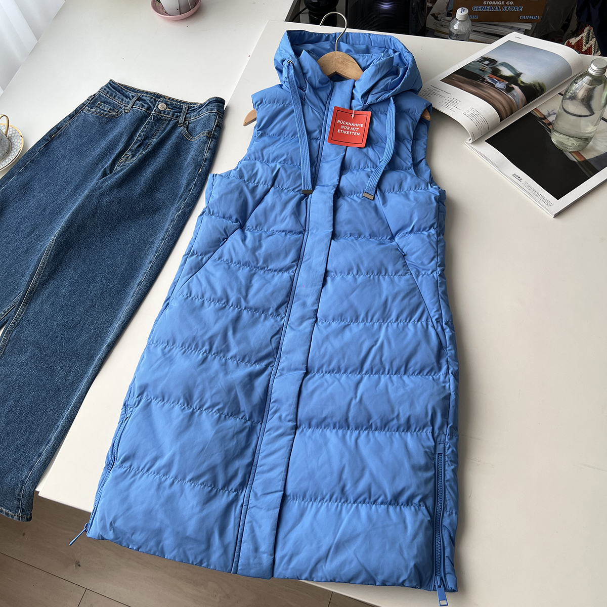 欧美单！秋冬女装纯色马甲