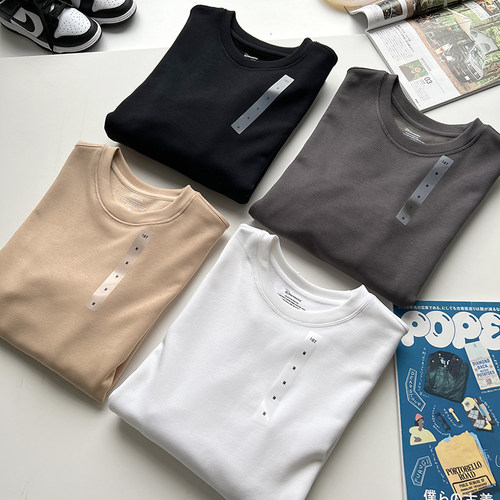 长袖休闲百搭男士加绒T恤