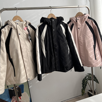 防泼水保暖鸭绒连帽羽绒服外套