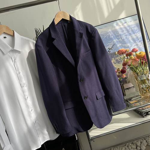 春季修身设计师西装外贸