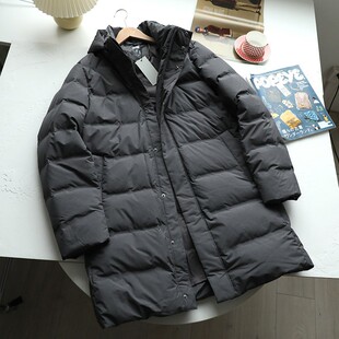 北野U家！男装无缝羽绒大衣中长款防风防水加厚保暖外套BY442145