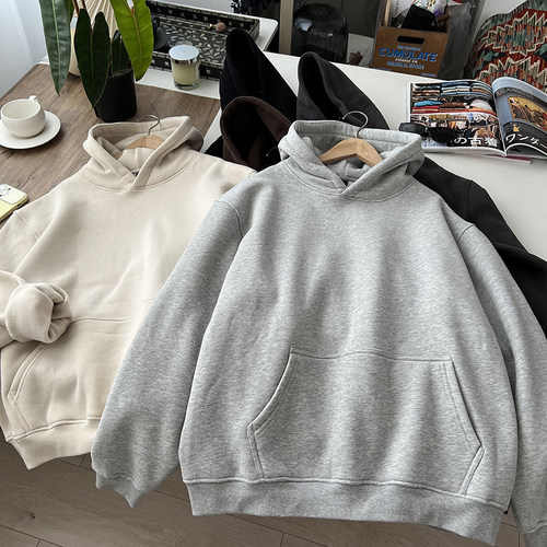 宽松休闲连帽卫衣男款