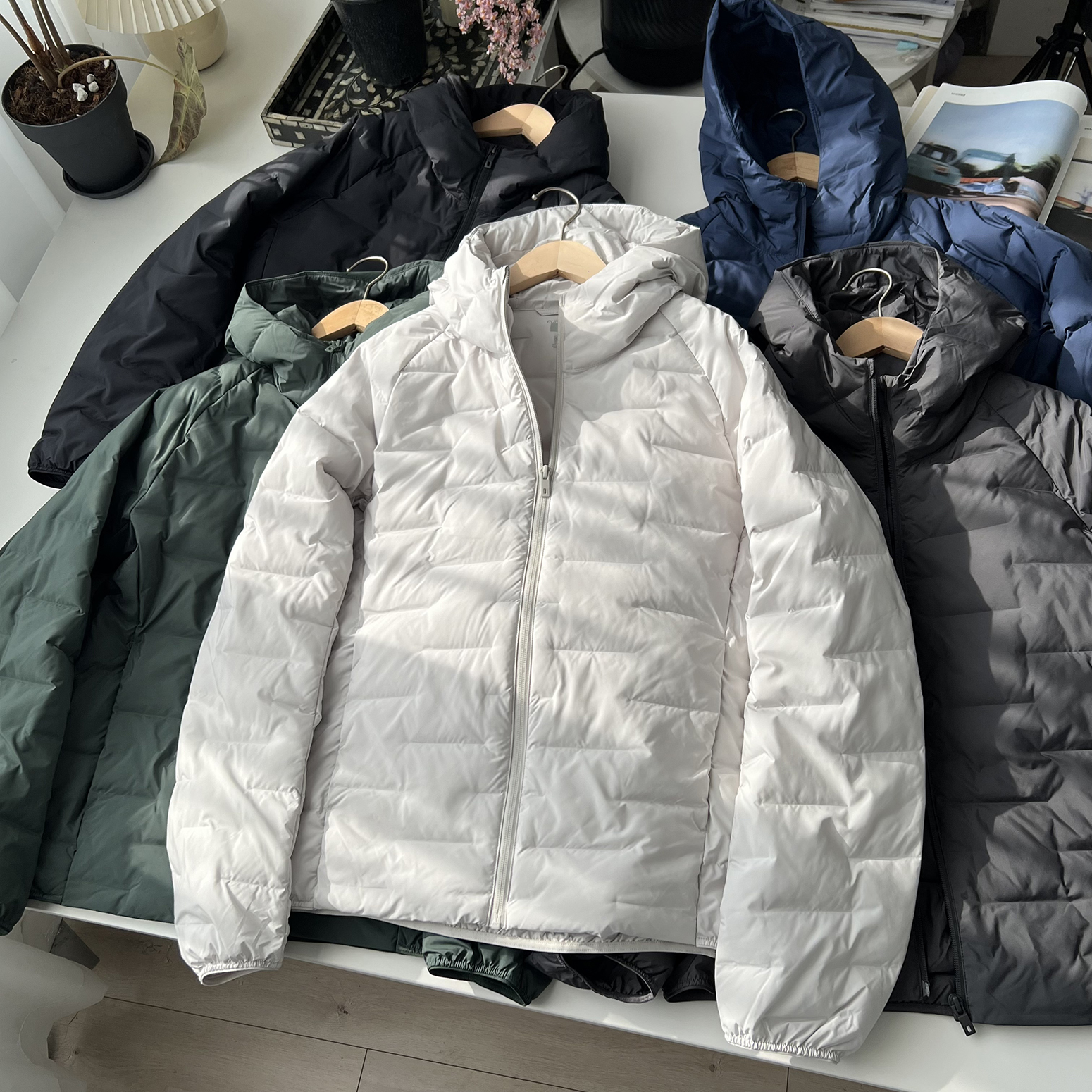 北野U家！男装女装空气棉服连帽外套休闲夹克25秋冬BY470118