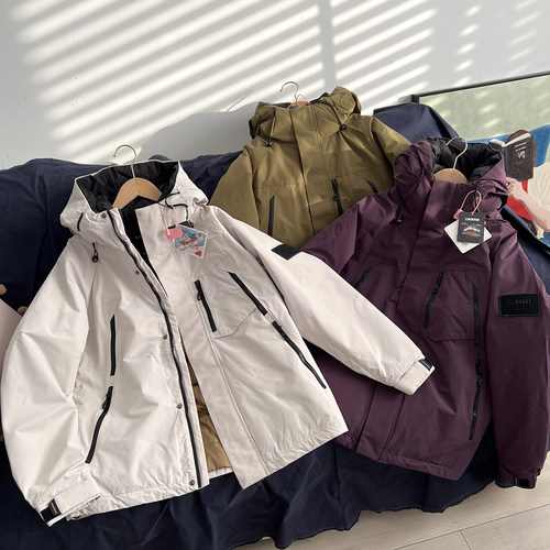 90绒压胶分仓 冬季男士时髦工装户外御寒保暖连帽冲锋羽绒服