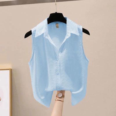 莱裳唐汇服饰旗舰店无袖背心衬衫
