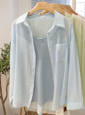 莱裳唐汇服饰旗舰店天丝防晒衬衫