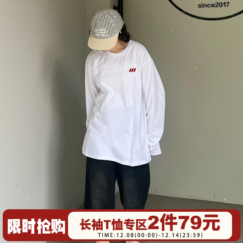 vintage街头复古小众长袖t恤