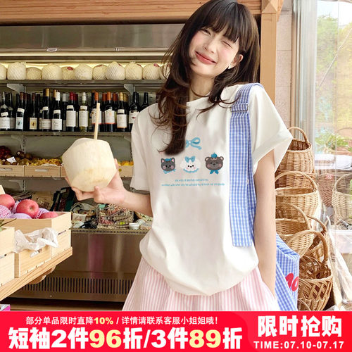 chic纯棉短袖t恤女夏季新款
