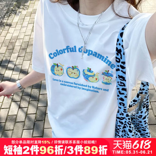 复古chic设计感短袖t恤女
