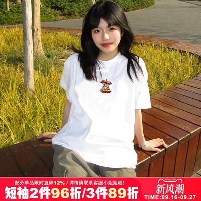 vintage复古慵懒风短袖t恤潮