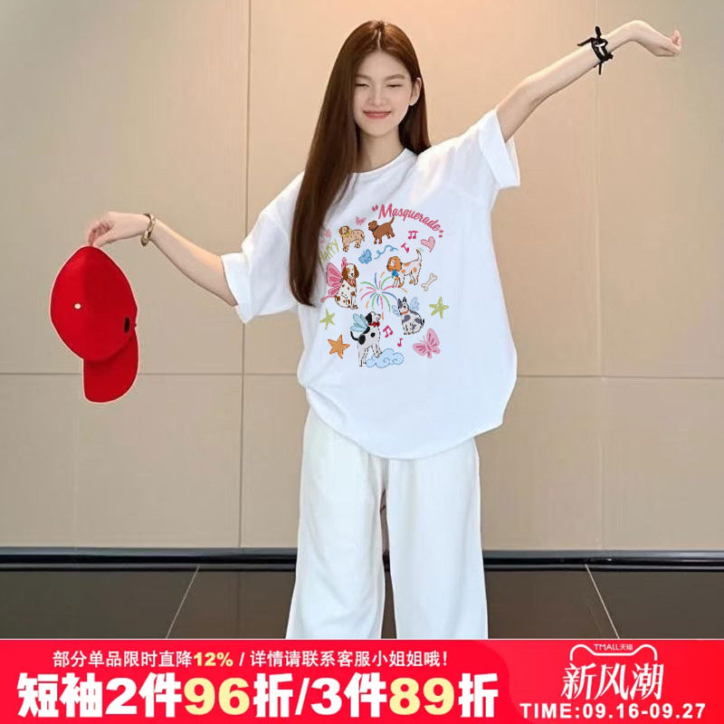chic小众韩系纯棉短袖t恤夏季图片