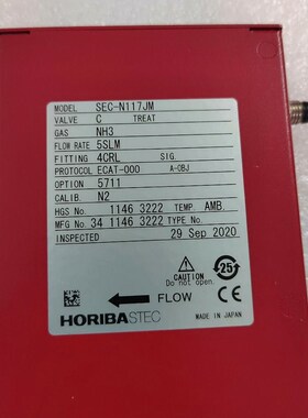 HORIBA流量计 SEC-N117JMNH3 5slm 议价