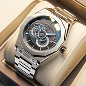 新款 潮流防水十大 男士 德国布加迪全自动机械男表名正品 牌手表时尚