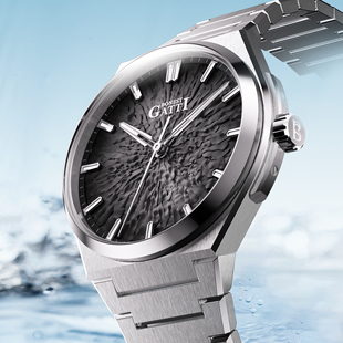 德国布加迪手表全自动冰裂纹机械表男蝴蝶表扣商务轻奢男腕表官方