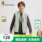 儿童摇粒绒背心大童休闲舒适上衣 新品 暇步士童装 男童马甲2025秋季