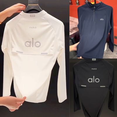 2026春夏男装ALO男士运动男款纯色卫衣轻奢休闲宽松痞帅潮长袖ins