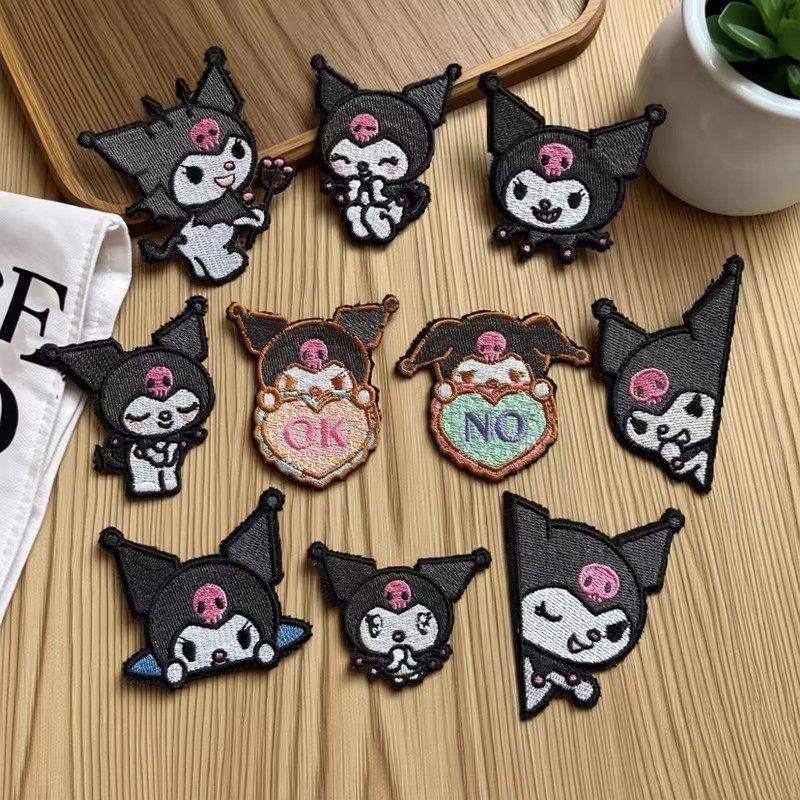 自粘款卡通库洛米鞋花DIY洞洞鞋扣可拆卸装饰配件趣味鞋贴补丁贴,居家布艺,布贴,淘宝优惠券,粉丝福利购,淘宝优惠卷