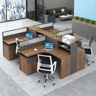 办公桌椅组合员工屏风隔断办公桌卡座职员桌现业风办公室桌子
