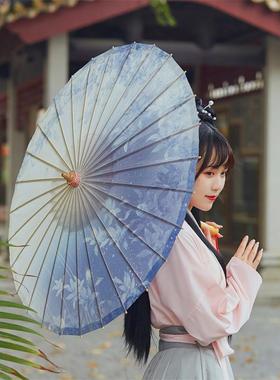 纯手工泸州分水油纸伞防雨防晒中式国风复古风古典舞蹈道具紫韵