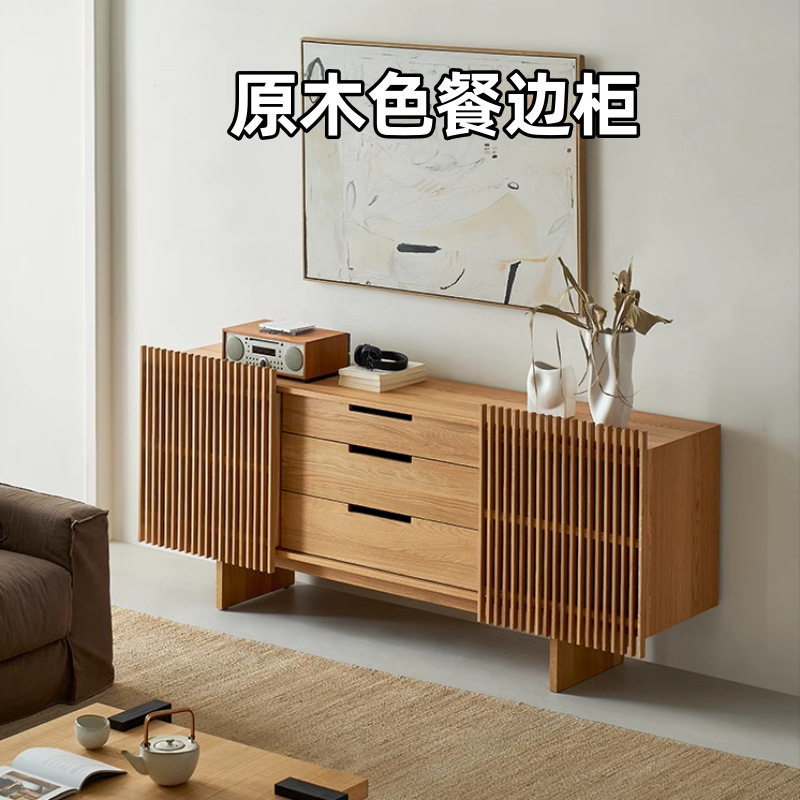 意式烤漆餐边柜黑色复古风玄关柜现代简约客厅边柜收纳储物柜包邮
