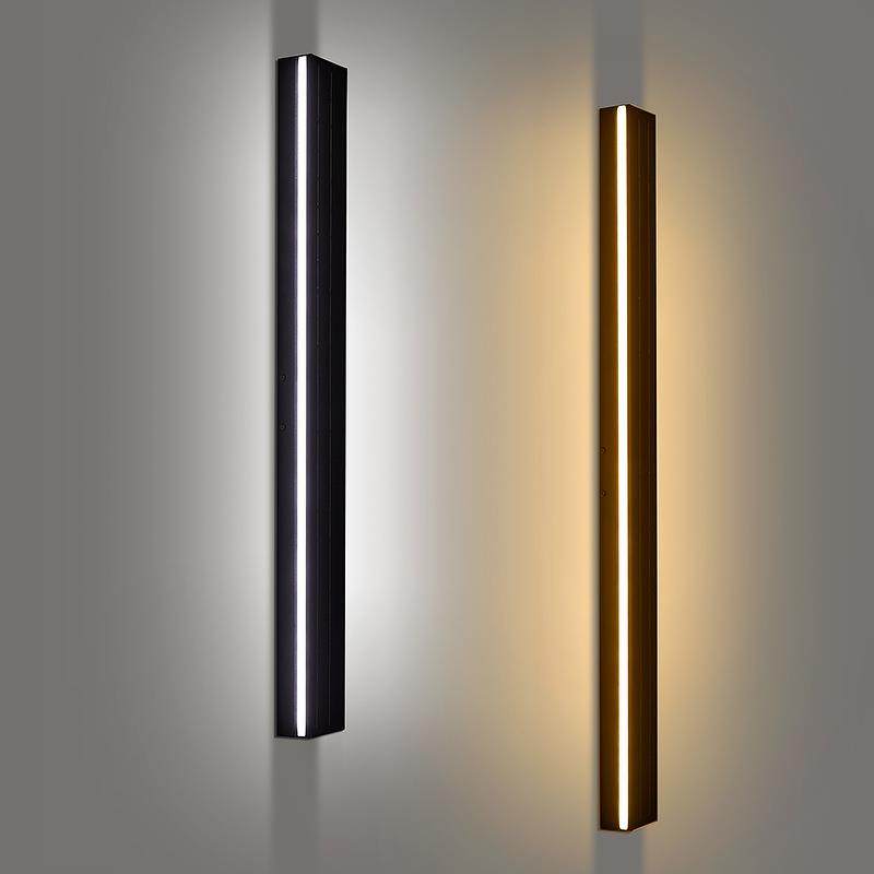 户外长条壁灯太阳能庭院室外别墅大门灯花园围墙洗墙灯超亮露台灯