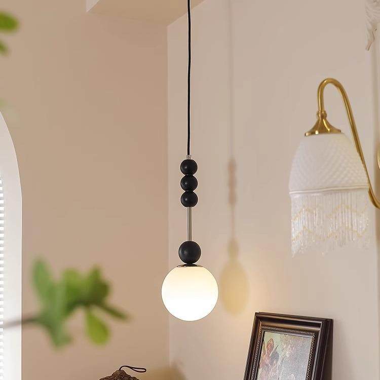 护眼全光谱卧室床头小吊灯中古风复古民宿单头设计师餐厅吧台灯