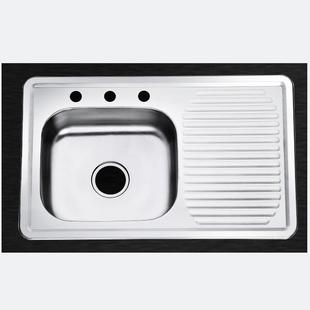 厨房拉丝水槽一体成型工厂外贸中南美地区201不锈钢8050