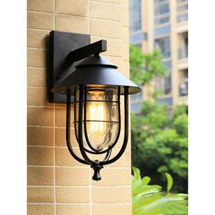 太阳能室外防水壁灯美式别墅复古户外灯露台花园走廊阳台庭院灯