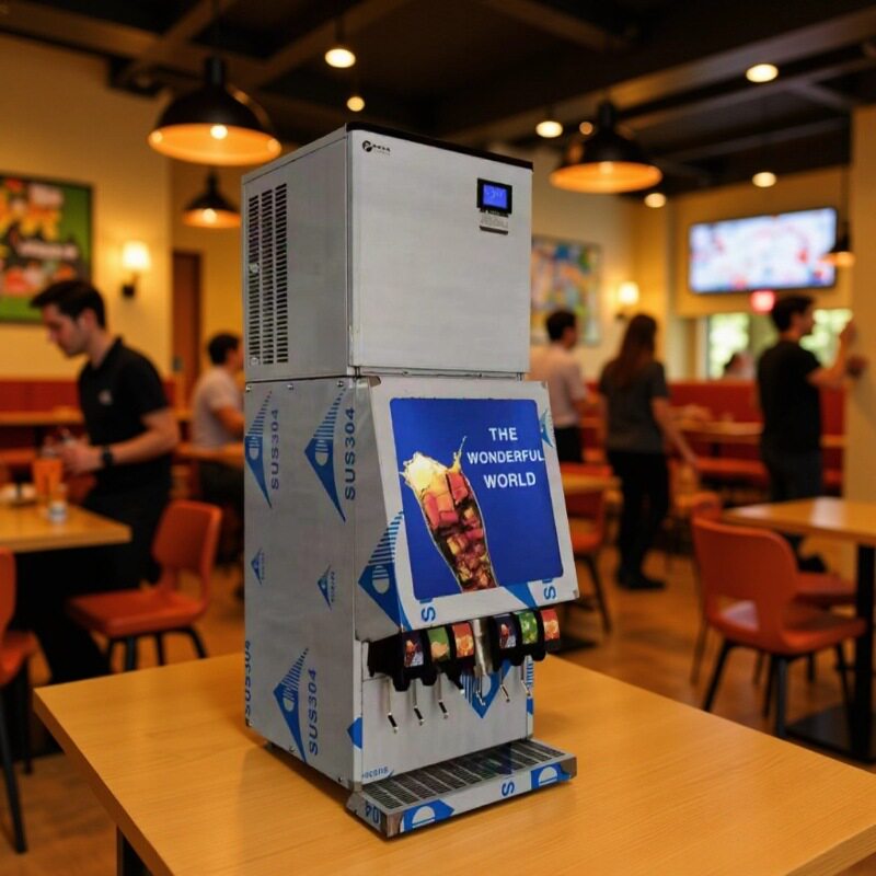 可乐机饮料机商用碳酸饮料机冷饮果汁百事碳酸饮料机带制冰出冰块