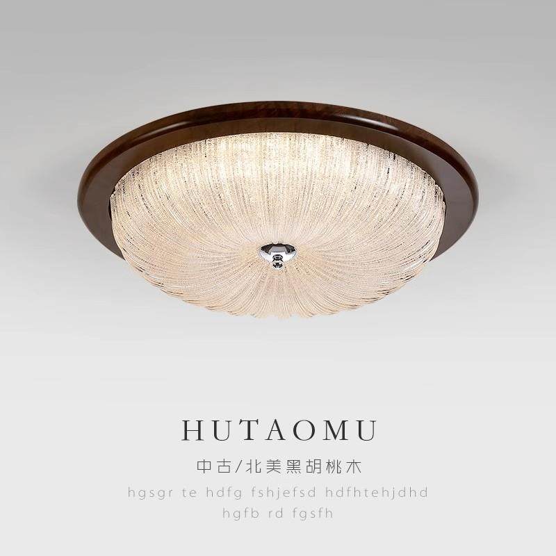 黑胡桃木护眼卧室灯新款美式复古玄关书房主卧房间法式中古吸顶灯,鲜花速递/花卉仿真/绿植园艺,割草机/草坪机,淘宝优惠券,粉丝福利购,淘宝优惠卷