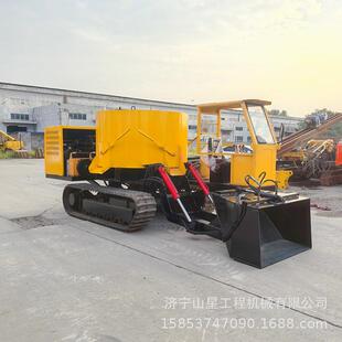 自动上料履带朝天锅浇筑水泥桩平口罐车铰接式混凝土快速搅拌机