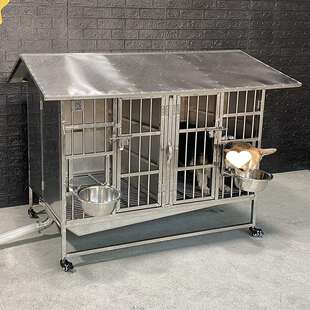 挡风狗笼别墅不锈钢漏斗加厚犬大型犬雨室外子母式厕所卓倷其他