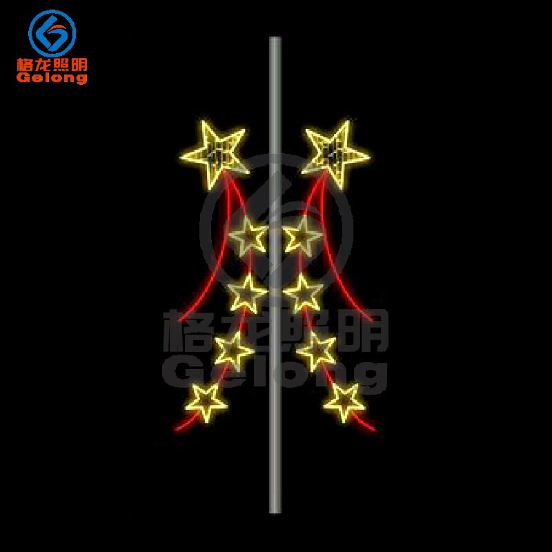 LED路灯杆挂件装饰灯创意图案造型灯乡镇路灯装扮新年春节氛围灯